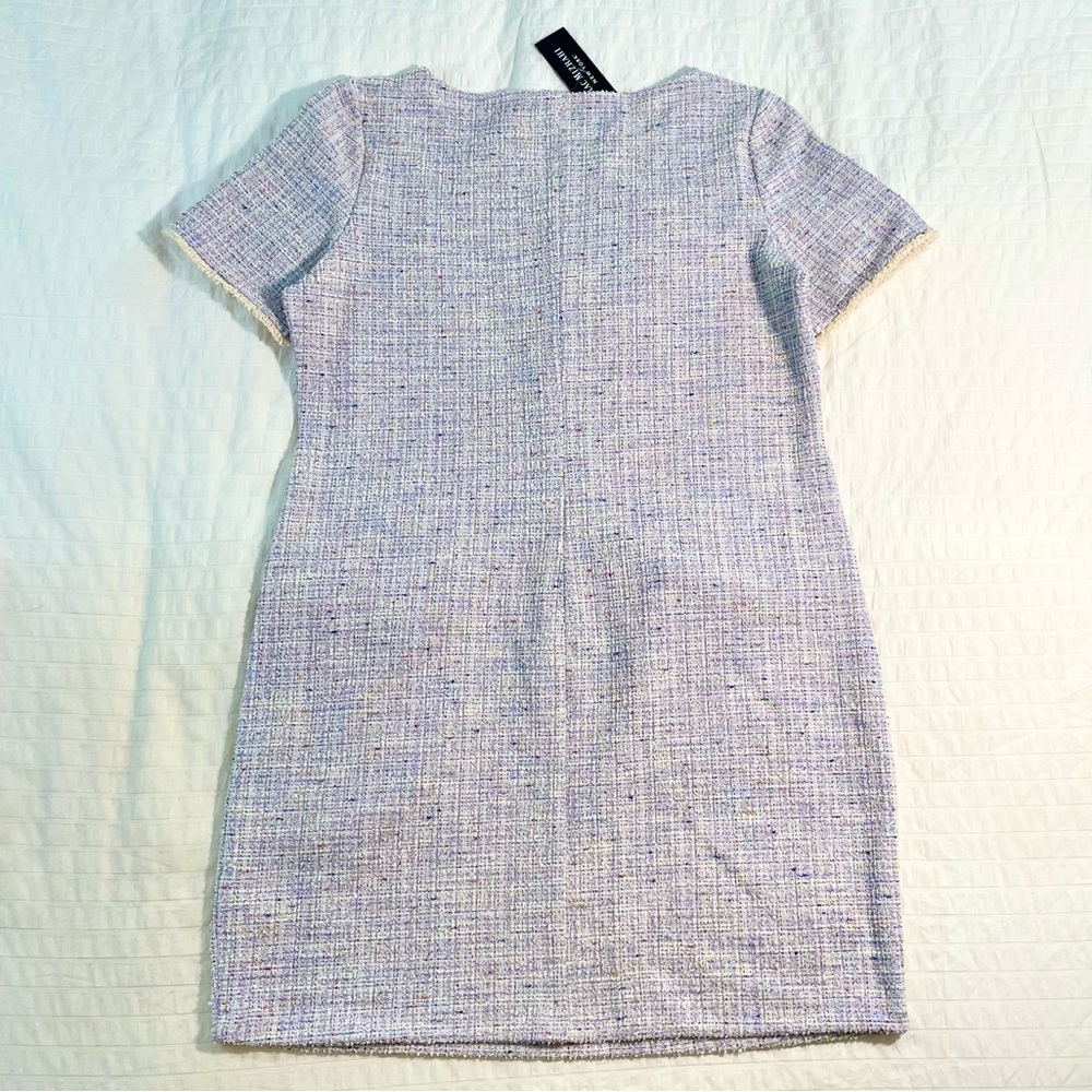 Isaac Mizrahi Lavender Tweed Dress NWT (L / Large) - Picture 2 of 6